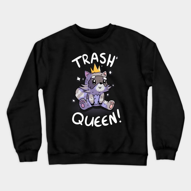 Trash Queen Crewneck Sweatshirt by 8BitHobo